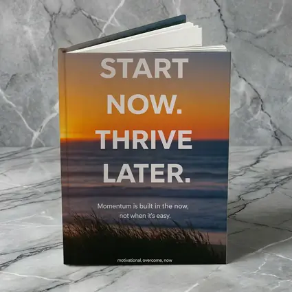 Start Now Thrive Later Sunset Motivation
