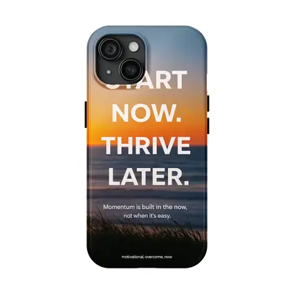 Start Now Thrive Later Sunset Motivation