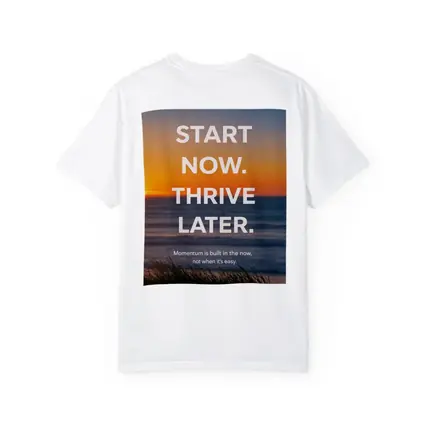 Start Now Thrive Later Sunset Motivation