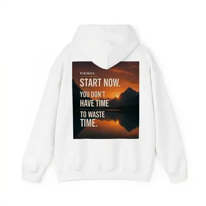 Start Now Motivational Quote Mountain Sunset