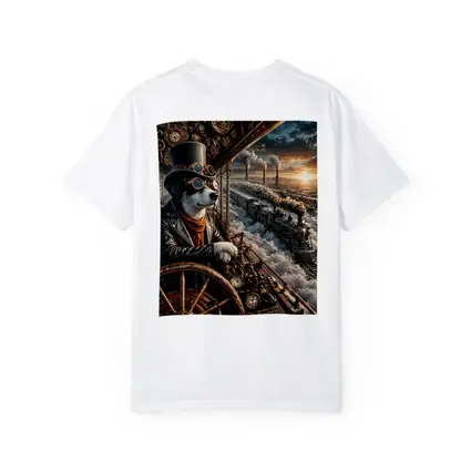 Steampunk Dog Pilot Top Hat Steam Train