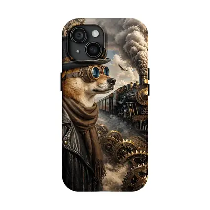 Steampunk Dog Top Hat Steam Train
