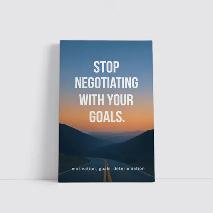 Stop Negotiating With Your Goals Motivational