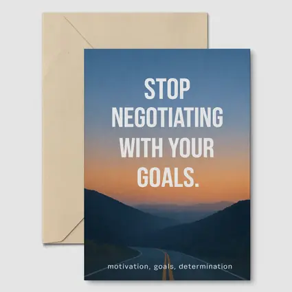 Stop Negotiating With Your Goals Motivational