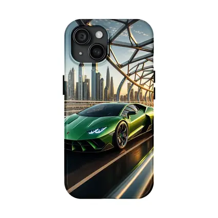 Lamborghini Huracan Green City Bridge Drive