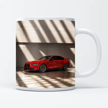 BMW M3 Red Sedan Indoor Shadow Light