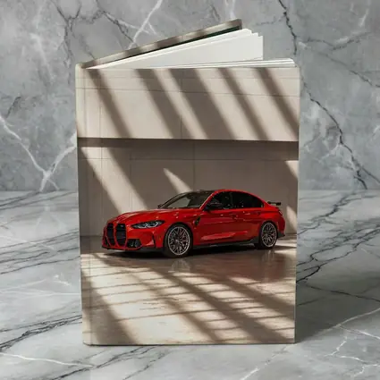 BMW M3 Red Sedan Indoor Shadow Light