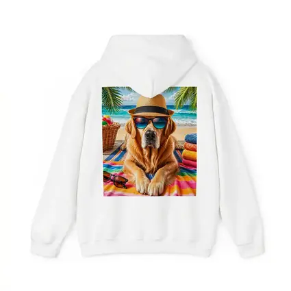 Golden Retriever Beach Day Sunglasses Hat