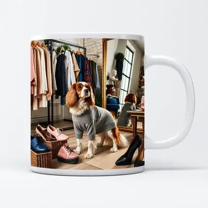 Cavalier King Charles Spaniel Fashion Boutique Scene
