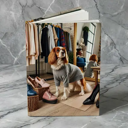 Cavalier King Charles Spaniel Fashion Boutique Scene
