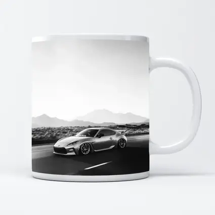 Toyota GR86 Black White Mountain Road Drive