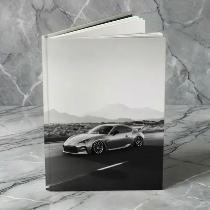 Toyota GR86 Black White Mountain Road Drive