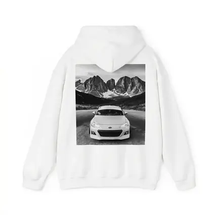 Subaru BRZ Black White Mountain Road