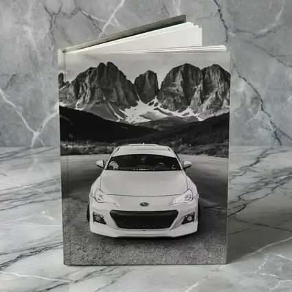 Subaru BRZ Black White Mountain Road