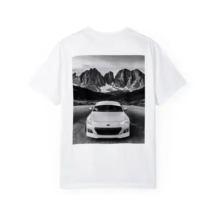 Subaru BRZ Black White Mountain Road