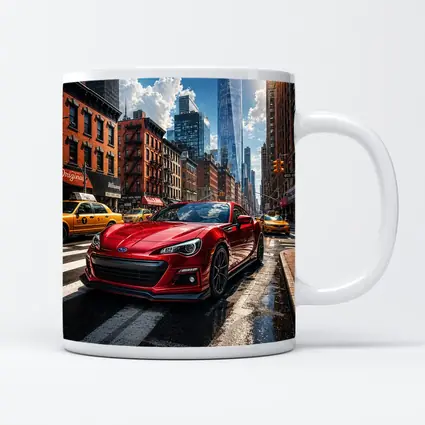Subaru BRZ Red Sports Car New York City