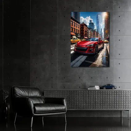Subaru BRZ Red Sports Car New York City