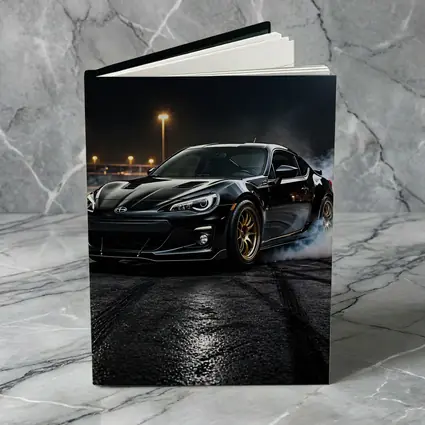 Subaru BRZ Black Drifting Night Track