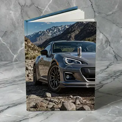 Subaru BRZ Gray Sports Car Mountain Setting