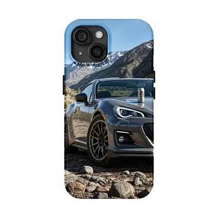 Subaru BRZ Gray Sports Car Mountain Setting