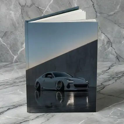 Subaru BRZ Slammed White Marble Wall