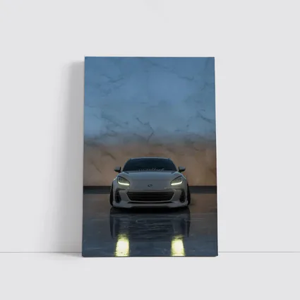 Subaru BRZ Front View Marble Background
