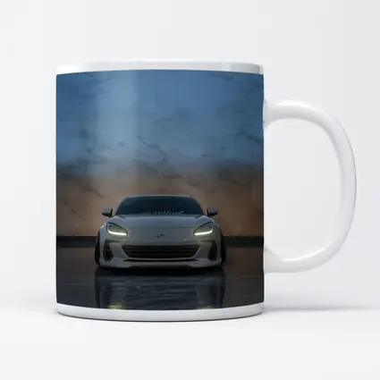Subaru BRZ Front View Marble Background