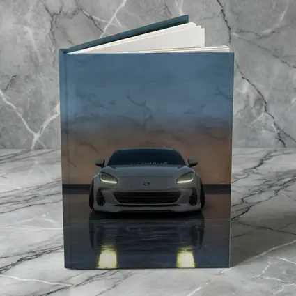 Subaru BRZ Front View Marble Background