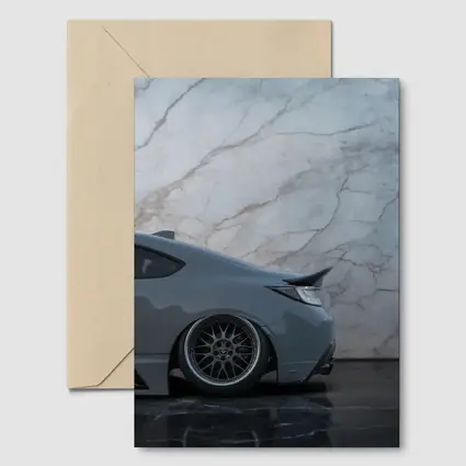 Subaru BRZ Gray Stance Marble Background