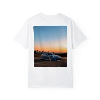 Subaru BRZ Blue Stance City Sunset