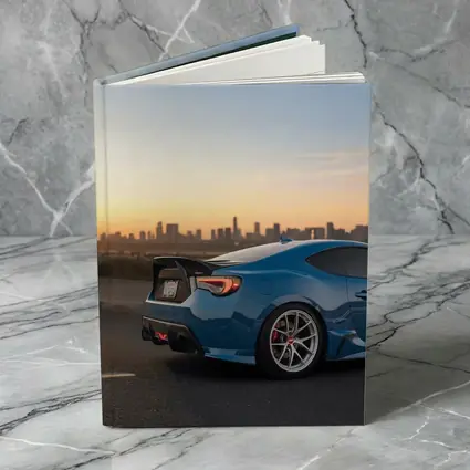 Subaru BRZ Blue Coupe City Sunset