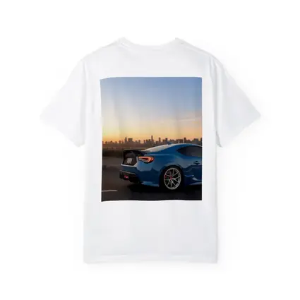 Subaru BRZ Blue Coupe City Sunset