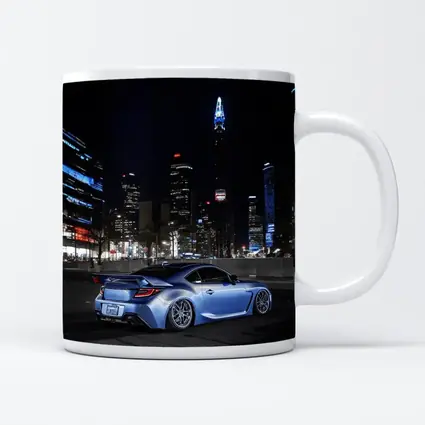 Subaru BRZ Night City Skyline Blue