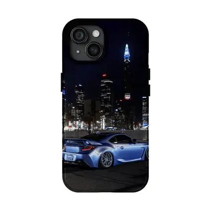 Subaru BRZ Night City Skyline Blue
