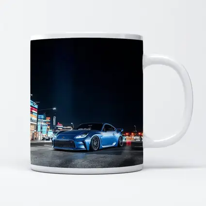 Toyota GT86 Blue Night City Street