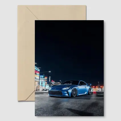 Toyota GT86 Blue Night City Street