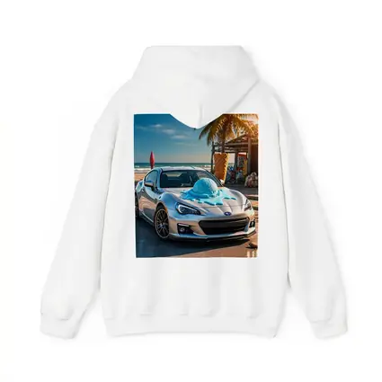 Subaru BRZ Silver Car Beach Ice Cream