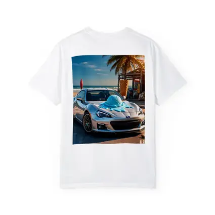 Subaru BRZ Silver Car Beach Ice Cream