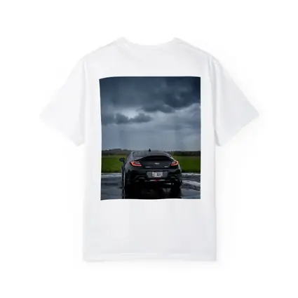 Subaru BRZ Black Wet Road Stormy Sky