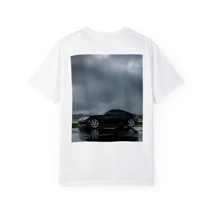 Subaru BRZ Black Wet Tarmac Stormy Sky