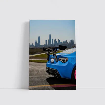 Subaru BRZ Blue City Skyline Track