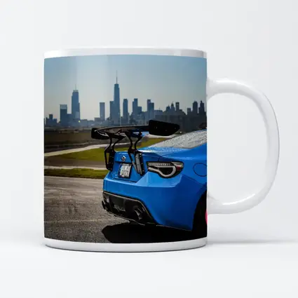 Subaru BRZ Blue City Skyline Track