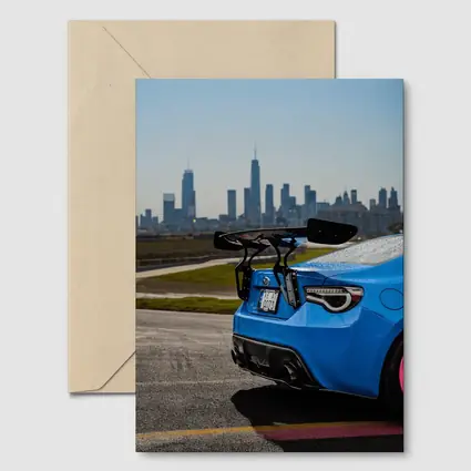 Subaru BRZ Blue City Skyline Track