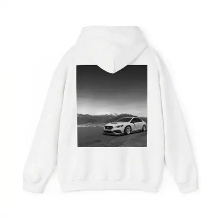 Subaru WRX Slammed Black White Mountains