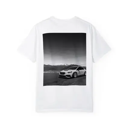 Subaru WRX Slammed Black White Mountains