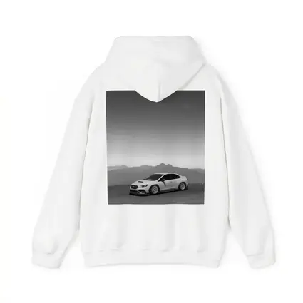 Subaru WRX Black White Mountain Backdrop