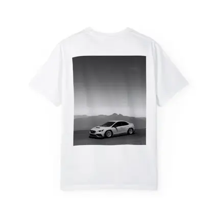 Subaru WRX Black White Mountain Backdrop