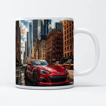 Subaru BRZ Red Sports Car New York City