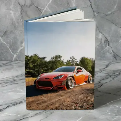 Red Subaru BRZ Wide Body Dirt Road