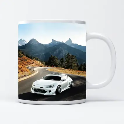 Toyota GT86 White Widebody Mountain Road
